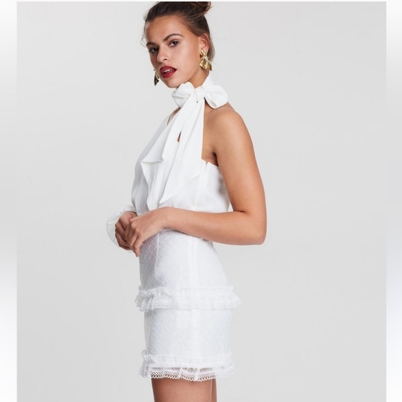 Miss Molly The Label One Shoulder Lace Mini Dress - Picture 1 of 12